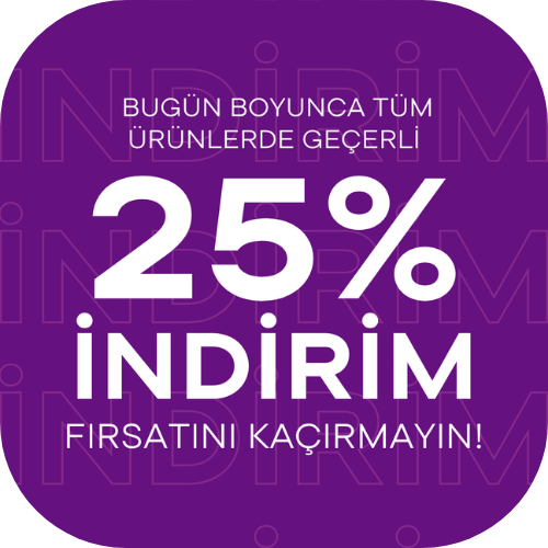 Tüm Ürünlerde Yüzde 25 İndirim